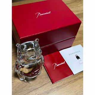 Baccarat - バカラ クリスタルフィギュア ブルーム オブジェ 置物 赤