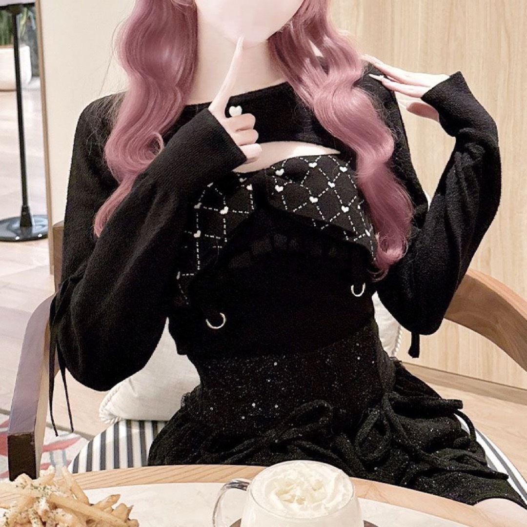 michellMacaron - ハニーミュウ イモちゃん ビッグリボンガーター風