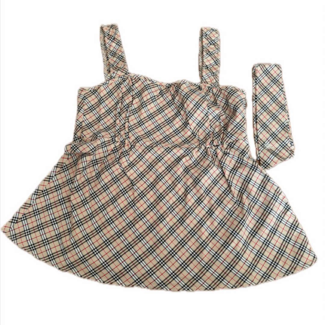 バーバリーブルーレーベル チェック柄キャミソール 38 BURBERRY BLUE