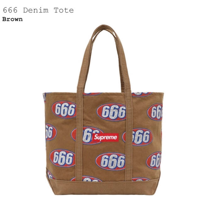 断*郎様 supreme 666 Denim Tote Bag 断*郎様 supreme 666 Denim Tote Bag