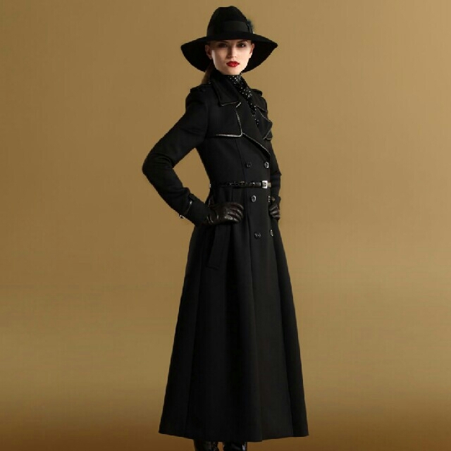 GUCCI - GUCCI グッチ 黒 貴重 牛革パイピング ロング コート ハイ