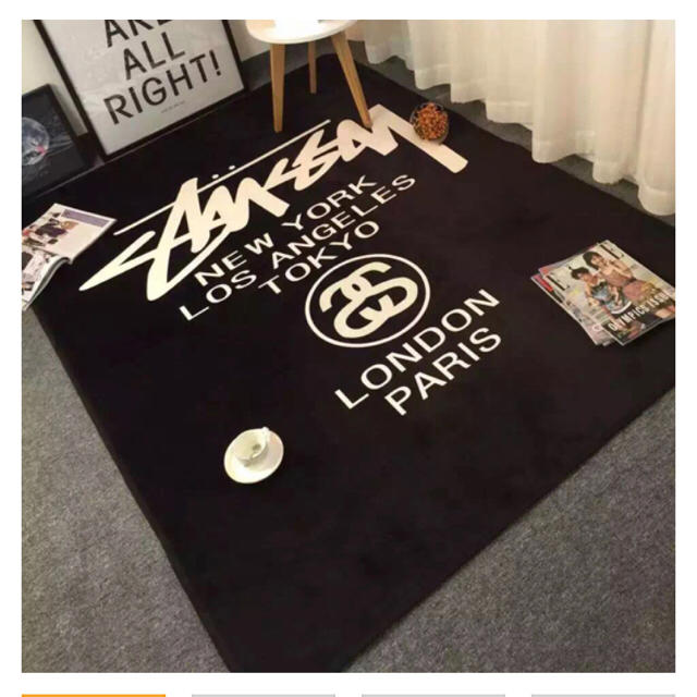 STUSSY - STUSSY カーペット 滑り止め付きの通販 by 沢山子供服売って