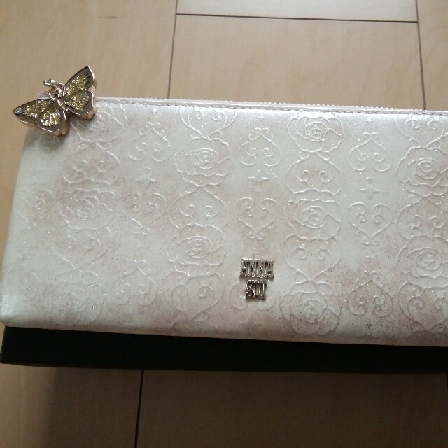 ANNA SUI - ANNA SUI(アナスイ) ローズハートL字ファスナー長財布の