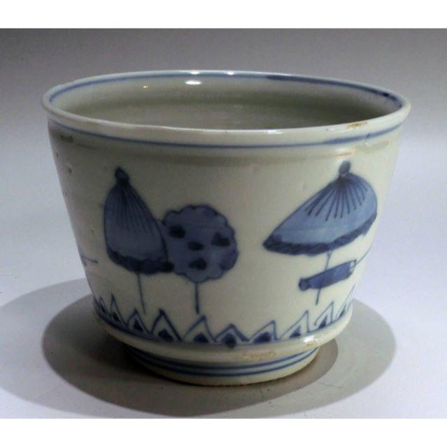 古伊万里染付 鉢 傘之図 使える骨董の通販 by 生活骨董etsu 和風