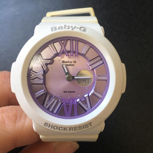Baby-G - Baby-G 腕時計 白紫 ホワイト パープルの通販 by nana's shop