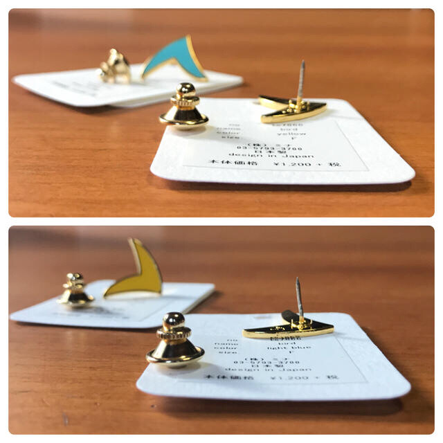 mina perhonen - ミナペルホネン bird ピンブローチ 2個セットの通販