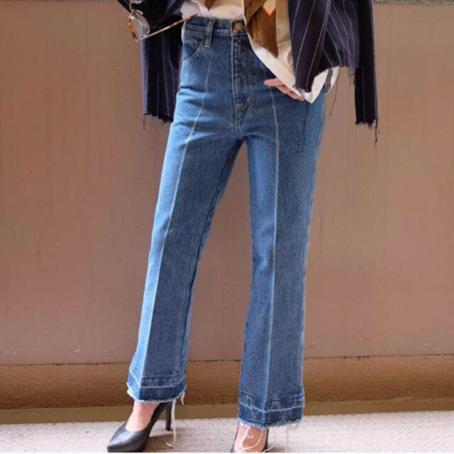 vivi様専用 フミカウチダ センタープレス デニム 38の通販 by boudon