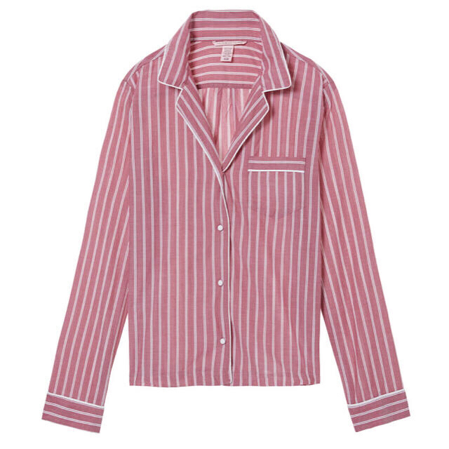 Victoria's Secret - VSレッドストライプパジャマシャツの通販 by