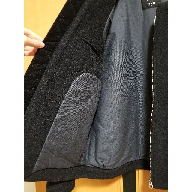 bukht ブフト ノーカラーブルゾン