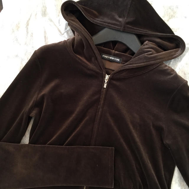 FOXEY - フォクシー ニューヨーク ベロアパーカー 40の通販 by