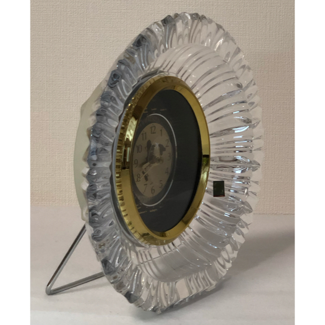 美品 ）HOYA クリスタルガラス製 クォーツ 世界時計・置き時計の通販