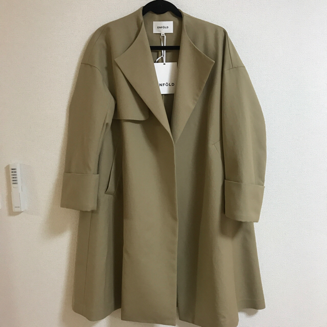 ENFOLD - 専用*enfoldエンフォルド ダブルフェイスノーカラーコート 38