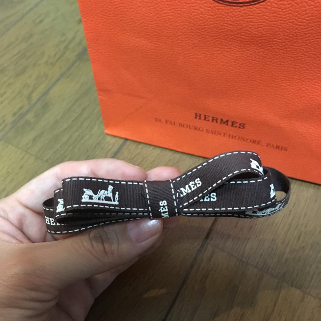 HERMES - 【ハンドメイド】エルメスリボンバレッタ HERMESバレッタの