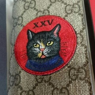希少】極美品 GUCCI グッチ スマホケース ミスティックキャット 猫