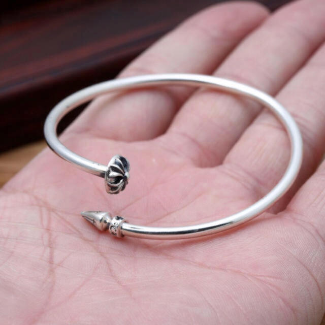 シルバー925、クロスボールバングル クロスバングル、クロムハーツ好き