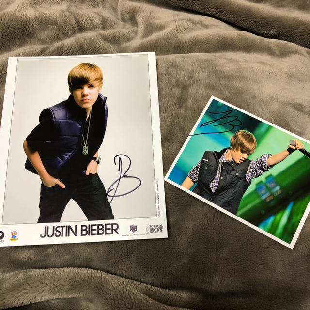 K様専用＞ジャスティンビーバー サイン 2枚セットの通販 by りったんの