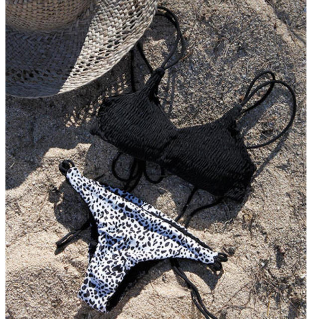 room306 CONTEMPORARY - Back Design Bikini Black（上下セット）の