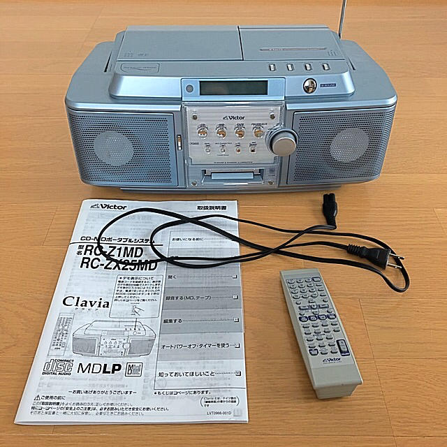 Victor - Victor MD/CD/テープ ラジカセ RC-ZX25MDの通販 by