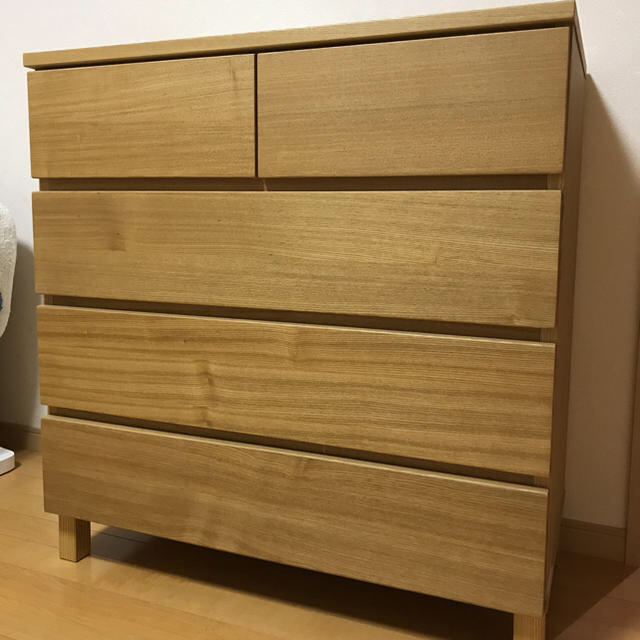 MUJI (無印良品) - 生牡蠣様専用 無印良品 木製チェスト 4段 muji 棚