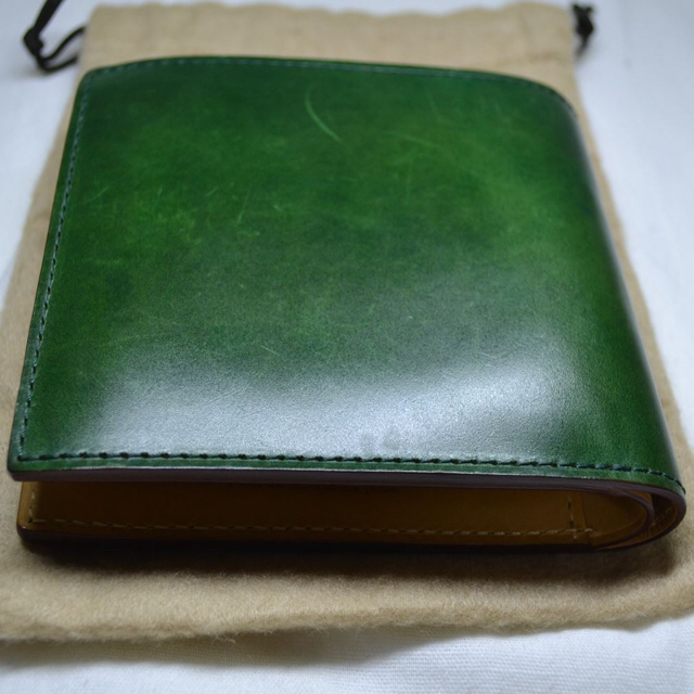 GANZO - 【yogi様専用】GANZOコードバン二つ折り財布グリーンの通販 by