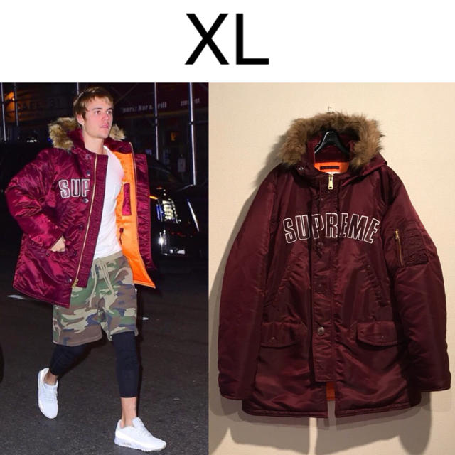 Supreme - Supreme Arc Logo N-3B Parka XL ダウン コートの通販 by