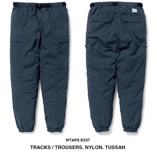 W)taps - WTAPS TRACKS TROUSER NYLON PANTS S GREYの通販 by