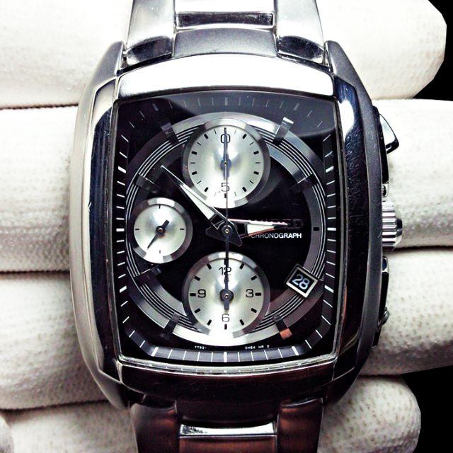 WIRED - 【訳あり】SEIKO ワイアード メンズ クロノグラフ 文字盤