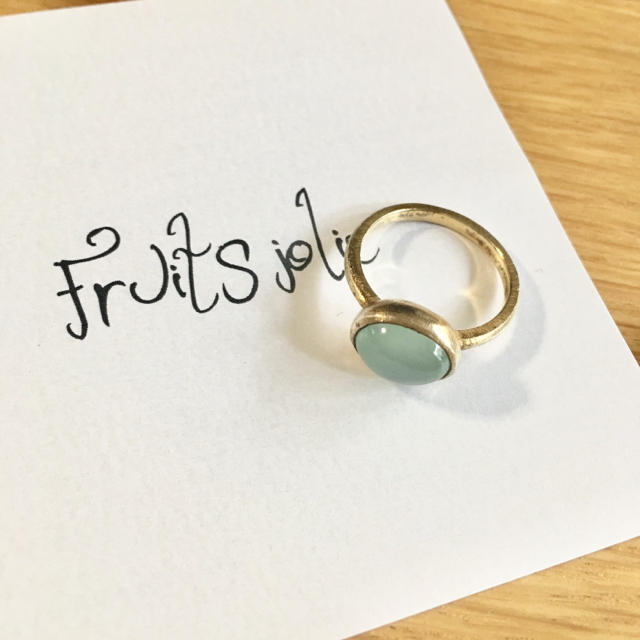fruitsjolieフリュイジョリ シーブルーカルセドニーピアス fruitsjolie