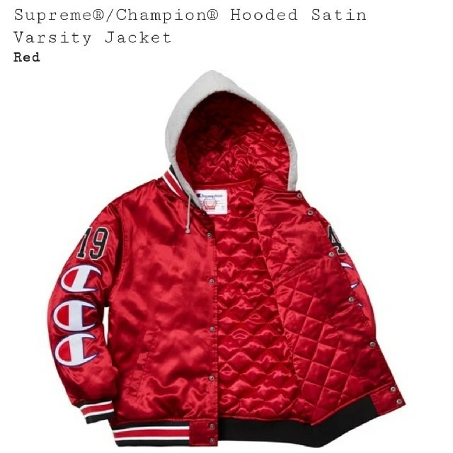 Supreme - Supreme/Champion Jacket 赤の通販 by T｜シュプリームなら