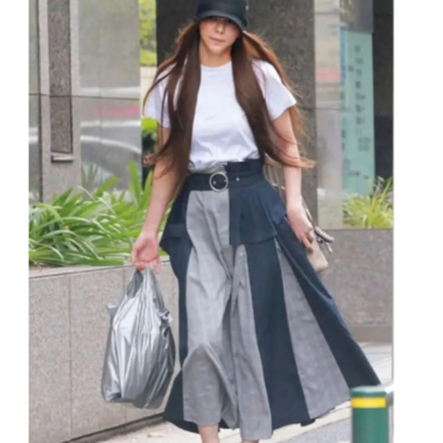 fur fur - 安室奈美恵 チェック 切り替え スカートの通販 by