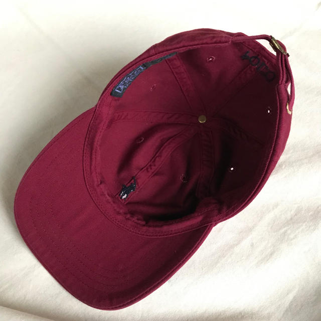 POLO RALPH LAUREN - 90s ポロラルフローレン CAP バーガンディー