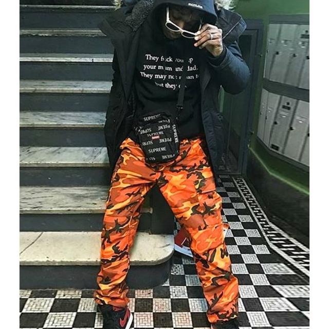 メンズ☆迷彩柄パンツ◇XL/オレンジ系の通販 by ソフィー♡'s shop｜ラクマ