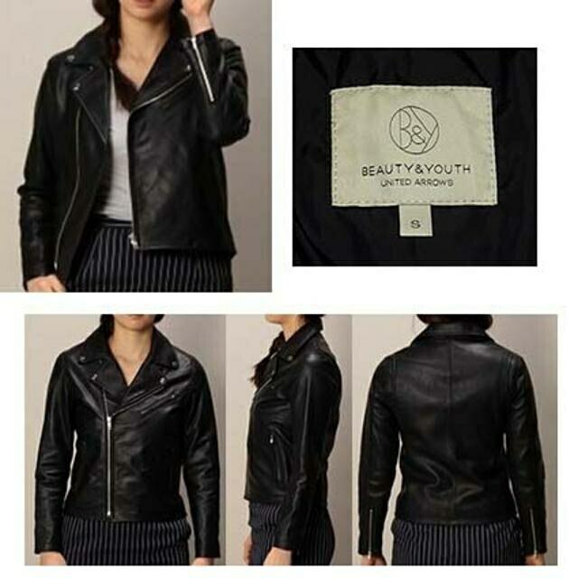 BEAUTY&YOUTH UNITED ARROWS - BEAUTY&YOUTH羊革レザーダブル