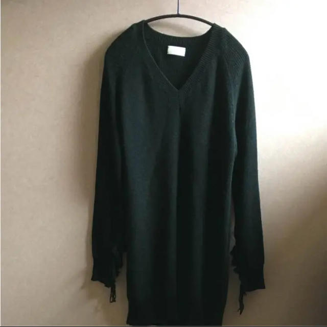 mame - mame フリンジニットワンピースの通販 by ゆっこ's shop｜マメ