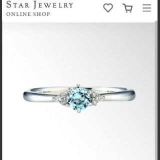 STAR JEWELRY - スタージュエリー アクアマリンリングの通販 by ざこば
