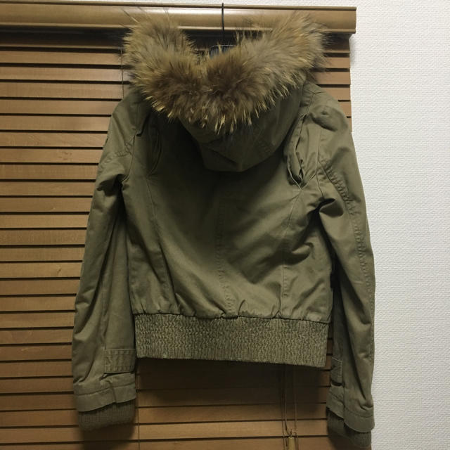 y2k バーバリーブルーレーベル リアルファー 中綿 ミリタリー