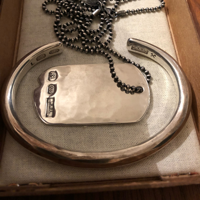 RRL - RRL Hammered Sterling Silver Cuffの通販 by ☆RRL☆｜ダブル