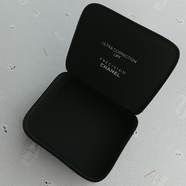 CHANEL シャネル ブラックレザー ミニポーチ ケース コスメポーチ 楽天