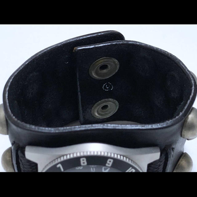 undercover MARATHON スタッズレザーバングル時計 ※ジャンク