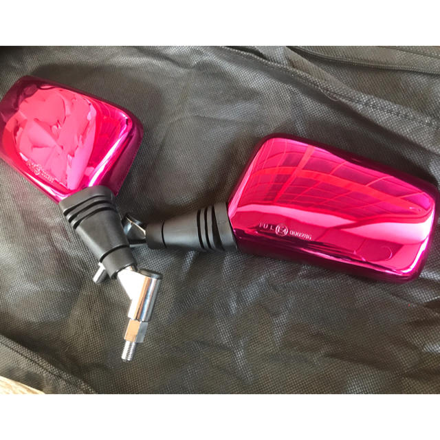 新品塗装 メッキ キャンディーピンク ナポレオンミラータイプ 左右