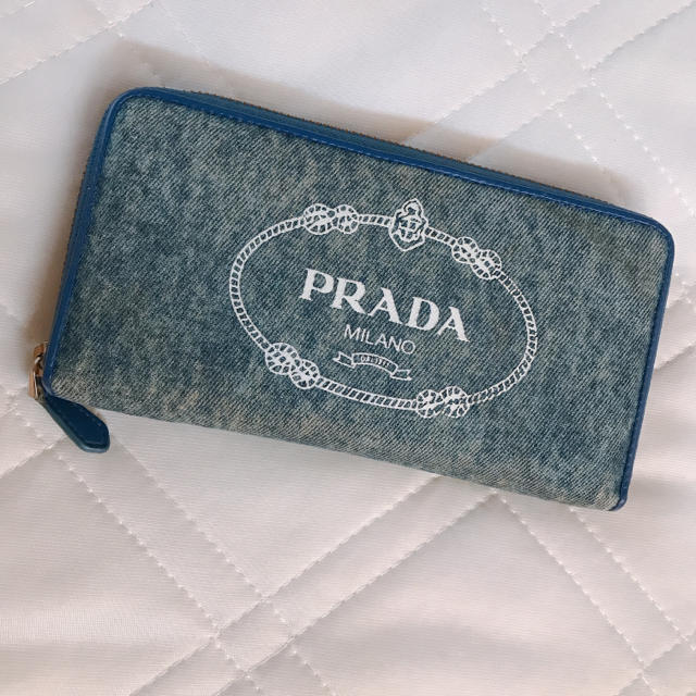 最終お値下！！！ーPRADA 長財布 プラダ 財布 デニムの通販 by