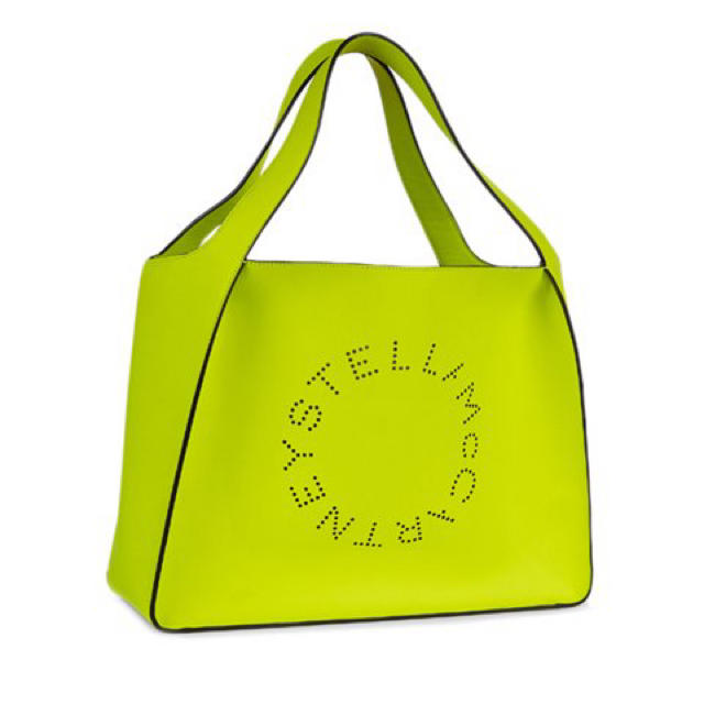 ステラマッカートニー バッグ 本物 ネオンイエロー