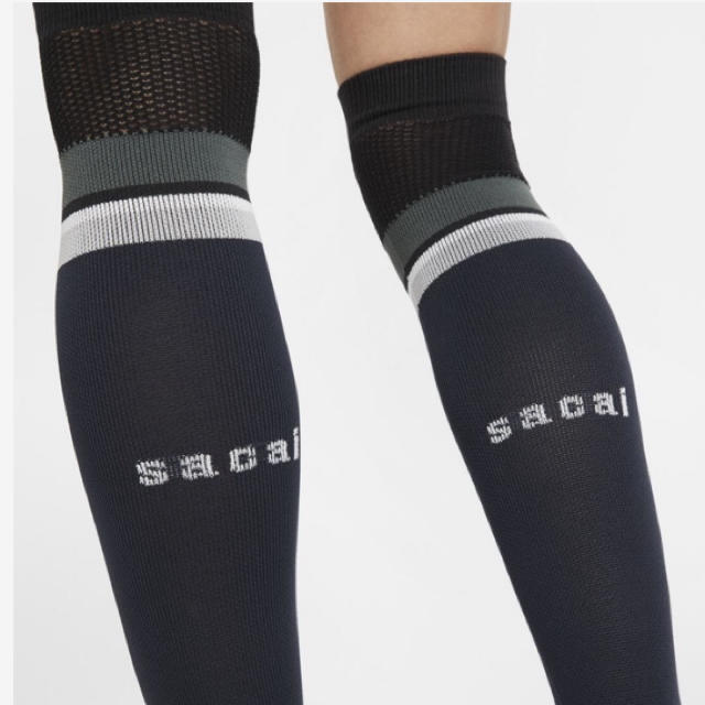 sacai - Sacai × NIKE ソックス 23-25cm ニーハイ ブラックの通販 by