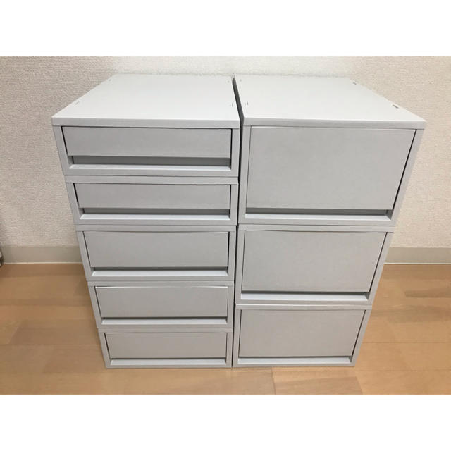 MUJI (無印良品) - 無印良品 ポリプロピレンケース引出式 8個セットの