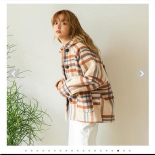 searoomlynn ウールチェックmidiumコート