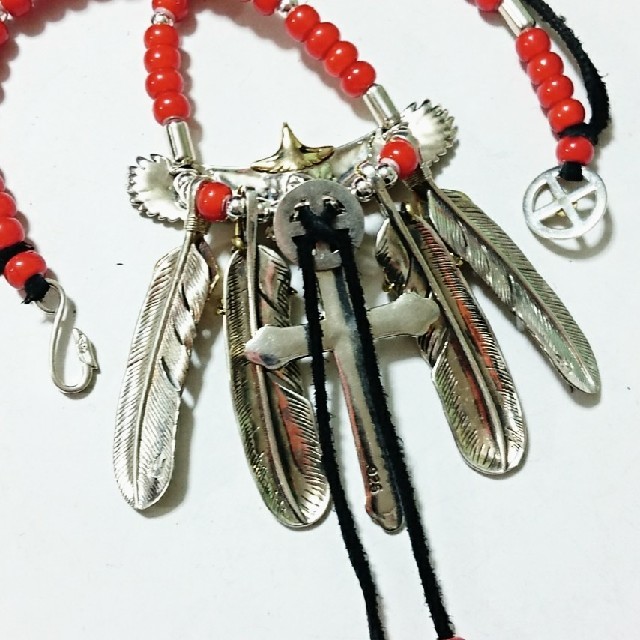 goro's - SV925 イーグル フェザー クロス ホワイトハーツ ゴローズ