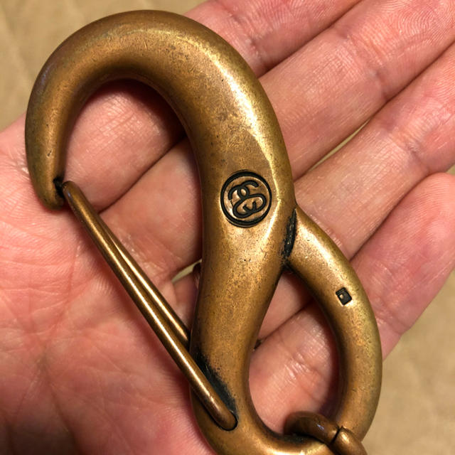 STUSSY - stussy×jam home made ダブルネーム カラビナの通販 by