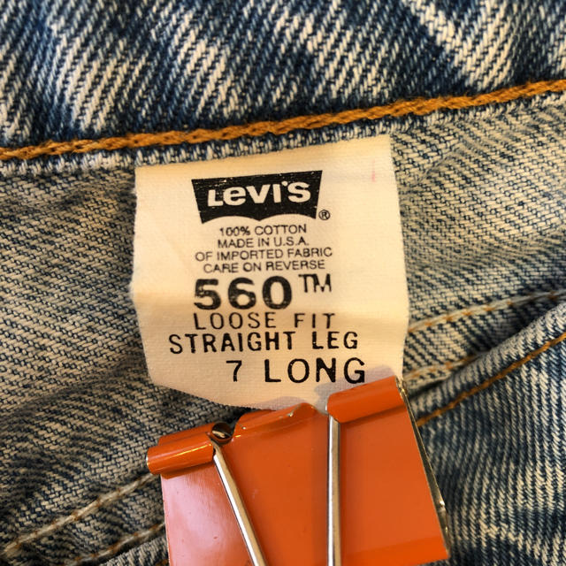 Levi's - 超希少 90s ビンテージ USA製 リーバイス 560 ルーズ バギー