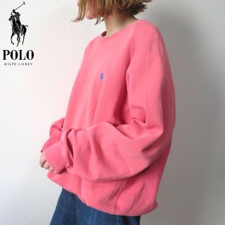POLO RALPH LAUREN - 90s ラルフローレン 刺繍ロゴ スウェット