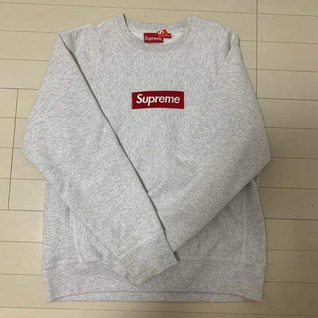 Supreme - Supreme Box Logo Crewneck ボックスロゴ アッシュグレーの